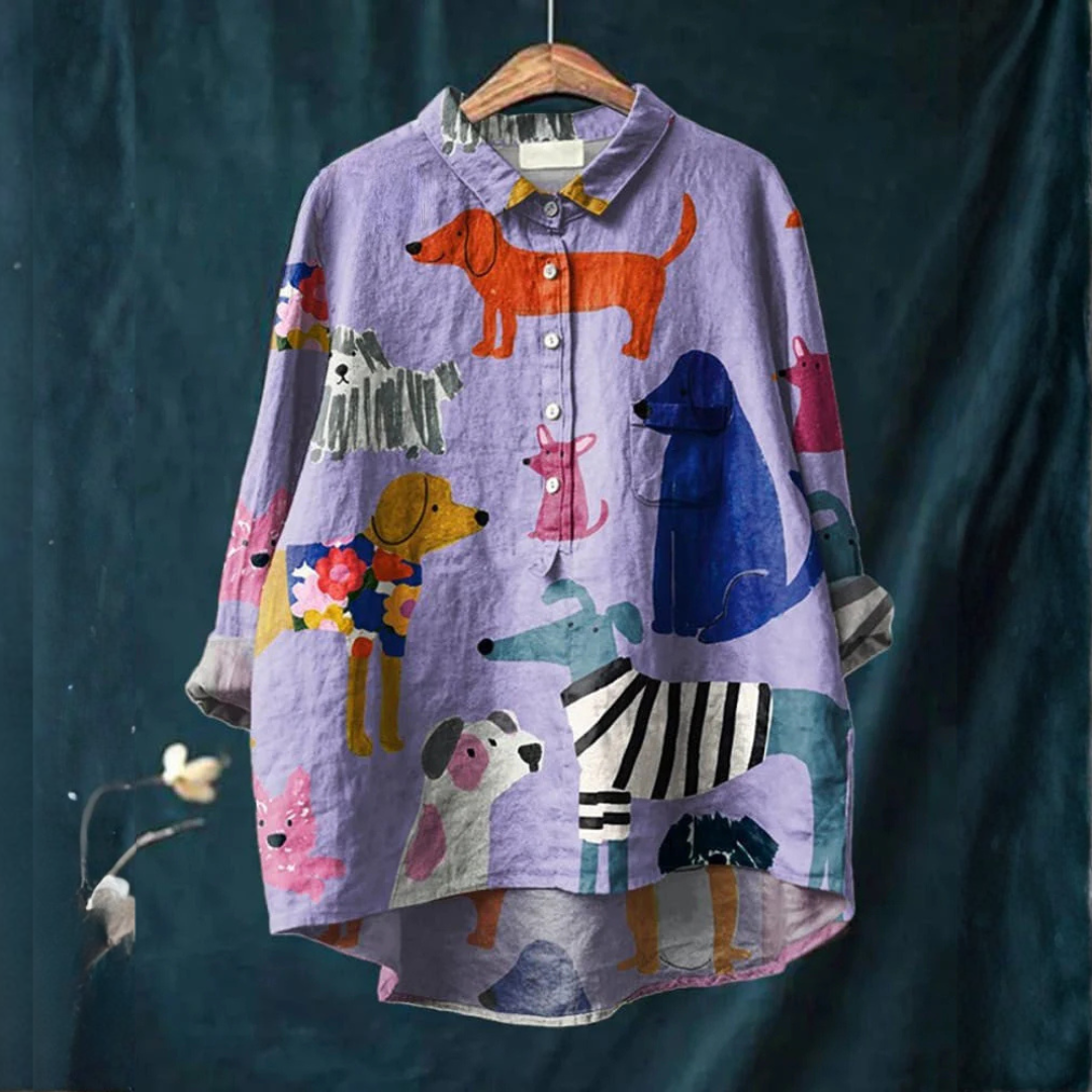 Em | Colorful Puppy T-shirt