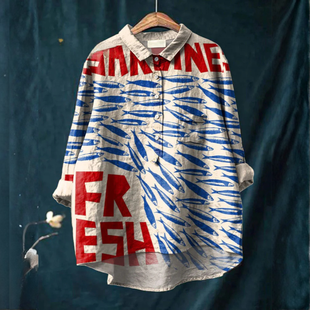 Ocean | Fresh Sardines Print Shirt