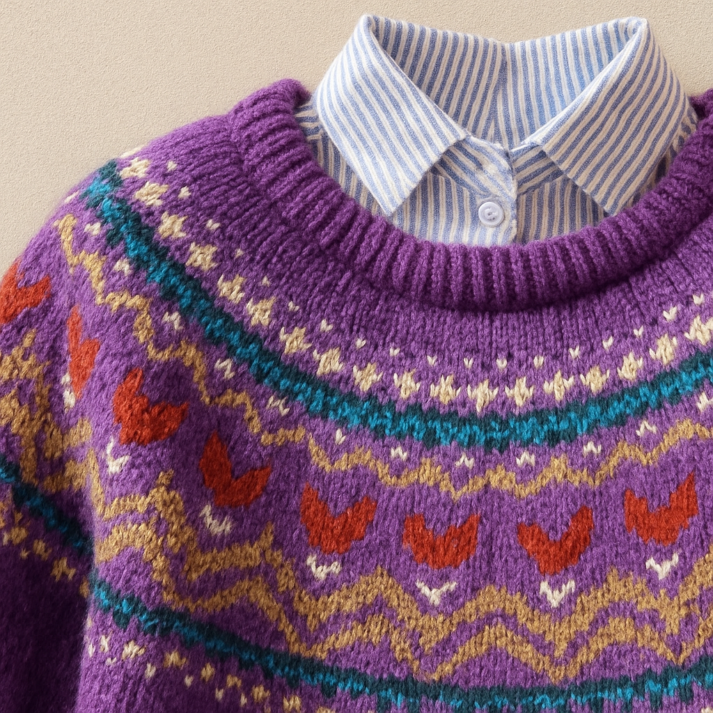 Julie™ | Classic Vintage Knit Jumper